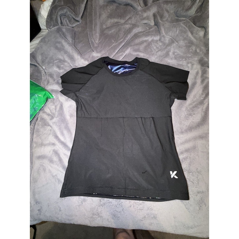 Kewlioo Womens Sauna Shirt Sweat Enhancing Polymer Athletic Top Black 4XL